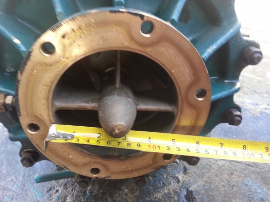 ขายปั้มดับเพลิงเก่าญี่ปุ่น มิกกิ m7ทองเหลือง 3ใบ แรงดันสูง เข้า5ออก4นิ้ว