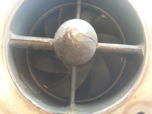 ขายปั้มดับเพลิงเก่าญี่ปุ่น มิกกิ m7ทองเหลือง 3ใบ แรงดันสูง เข้า5ออก4นิ้ว