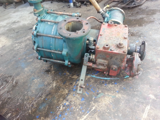 ขายปั้มดับเพลิงเก่าญี่ปุ่น มิกกิ m7ทองเหลือง 3ใบ แรงดันสูง เข้า5ออก4นิ้ว