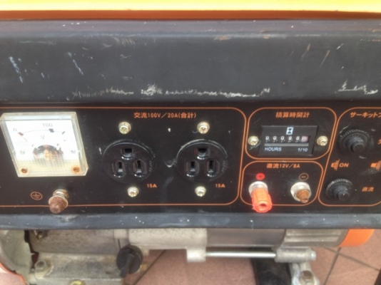 เครื่องปั่นไฟของมาจากญี่ปุ่นไฟออก110v กับ 12V เครื่อง4จังหวะสภาพสวย