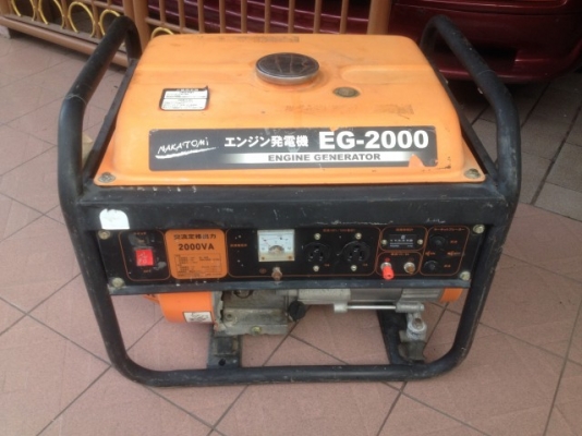 เครื่องปั่นไฟของมาจากญี่ปุ่นไฟออก110v กับ 12V เครื่อง4จังหวะสภาพสวย