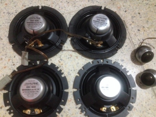 ลำโพง6นื้ว ALPINE DDDRIVE EX ของเก่าญี่ปุ่นสภาพใหม่ๆยกชุดเรยตามรูปครับ