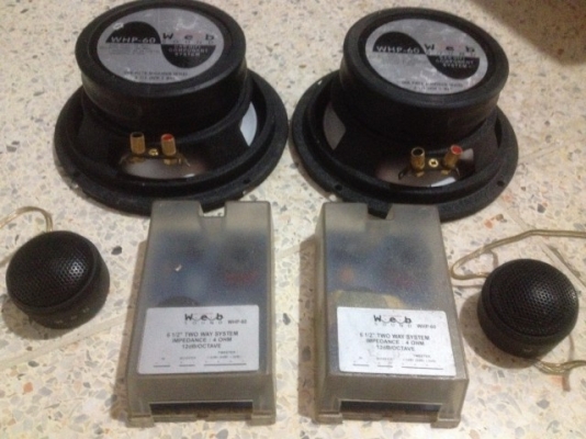 ลำโพงเเยกชิ้น6นิ้วครึ่ง WEB SOUND ของมาจากญี่ปุ่นครบชุดตามรูป