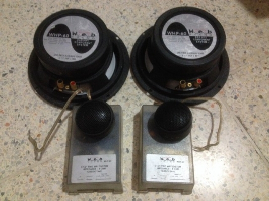 ลำโพงเเยกชิ้น6นิ้วครึ่ง WEB SOUND ของมาจากญี่ปุ่นครบชุดตามรูป