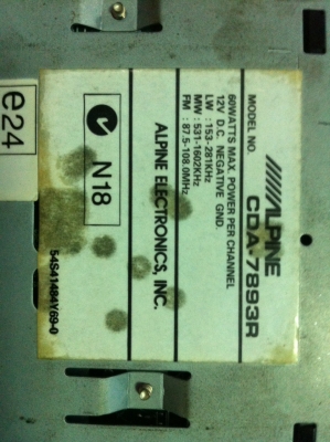 Alpine 7893R 24Bit 4V รุ่นท็อป MP3 CD FMลื่นไทยครบ AUX จอสไลด์ไฟฟ้า ปรับได้3ระดับ ปรีเอ้า3ชุด มือ2 อังกฤษ Alpine 7893R 24Bit 4V รุ่นท็อป MP3 CD FMลื่นไทยครบ AUX จอสไลด์ไฟฟ้า ปรับได้3ระดับ ปรีเอ้า3ชุด มือ2 อังกฤษ