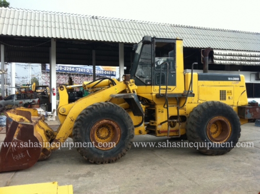 รถตัก ยี่ห้อ KOMATSU รุ่น WA380-3E S/N 102XX บจก.สหสินอีควิปเม้นท์ โทร.081-5851880, 02-5168100-1 www.sahasinequipment.com