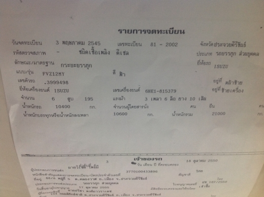 ขาย10ล้อดั้ม2เพลา