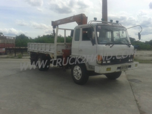 รถบรรทุกติดเครน ISUZU 6 ล้อ FTR12HA   เครน 3 ตัน ปีจดทะเบียน 2538