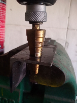 ดอกเจาะคว้านรู Step Drill ชุบไทเทเนียม ดอกใหญ่เบอร์มิล 6-35 มิล แบบ แกนปลดสวมเร็ว หกเหลี่ยม