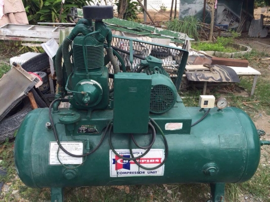 ขายปั๊มลม แชมเปี้ยน จาก USA ขนาด 300 ลิตร มอเตอร์ 5 แรงม้า ไฟ 380 โวลท์ 2 สูบ