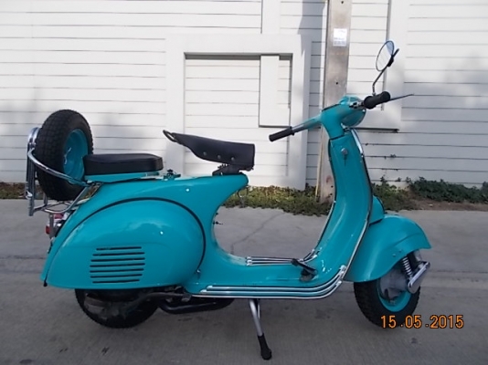 เอเซียเวสป้า---->>จัดส่งรถvespa 64ให้พี่โสภณ ที่สุพรรณ เรียบร้อย 17/05/2558