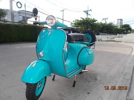 เอเซียเวสป้า---->>จัดส่งรถvespa 64ให้พี่โสภณ ที่สุพรรณ เรียบร้อย 17/05/2558
