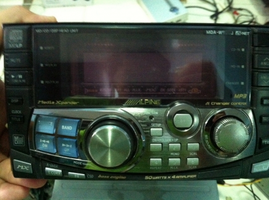 Alpine MDA-W988J MP3 CD MD สไลไฟฟ้า ปรับระดับได้5ระดับ กราฟฟิก  ปรีเอ้า3ชุด มือ2 ญี่ปุ่น