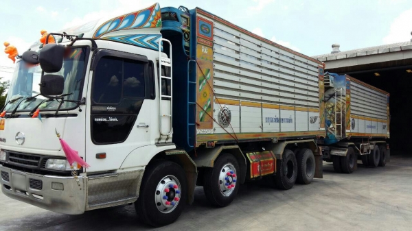 ขายรถพ่วง 24 ล้อ แม่-ลูก กระบะเนียมคอกเกษตรดั้ม HINO PROFIA P11C-320 เกียร์ 7 เกียร์เดินหน้า รถสวยมากๆ ราคา1750000 ต่อรอง สนใจโทรจองด่วน