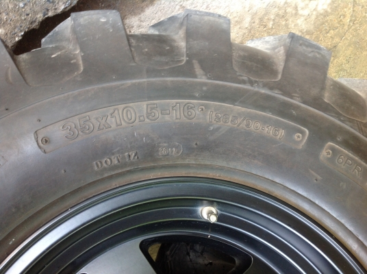 ขายล้อ ติดยางคิงครอปบร้า35ขอบ16ปี12