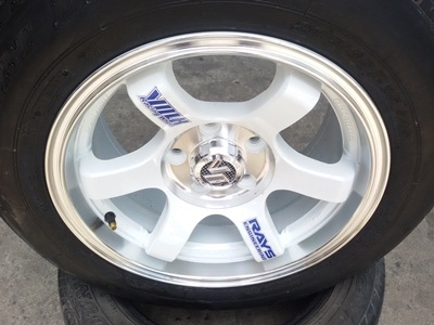 ขายล้อTE37 5 รูขอบ15  7.5 off30(รถกะบะ) พร้อมยาง 4 ล้อ