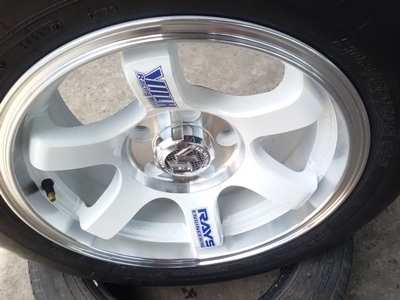 ขายล้อTE37 5 รูขอบ15  7.5 off30(รถกะบะ) พร้อมยาง 4 ล้อ