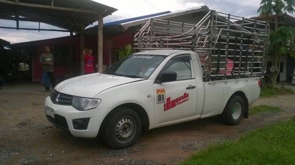 ขายดาวน์รถกระบะ มิตซูตอนเดียว ปี 57 แต่งบรรทุกเพลาลอย คอกเหล็กพร้อม เครื่องดี แอร์เย็น เปลี่ยนสัญญาได้เลยครับ