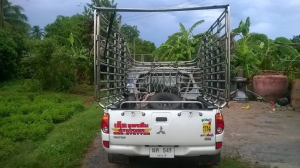 ขายดาวน์รถกระบะ มิตซูตอนเดียว ปี 57 แต่งบรรทุกเพลาลอย คอกเหล็กพร้อม เครื่องดี แอร์เย็น เปลี่ยนสัญญาได้เลยครับ