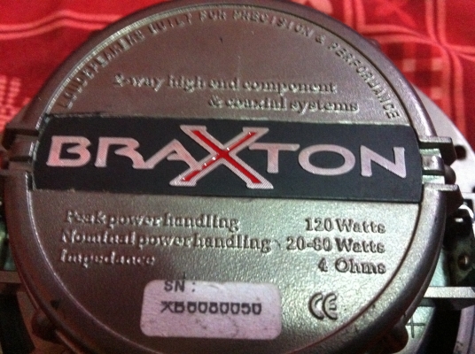 ขายลำโพงเสียงกลาง BRAXTON 6" สภาพสวยๆเดิมๆเสียงดีแนวไฮเอน ขายถูกๆ1000.-