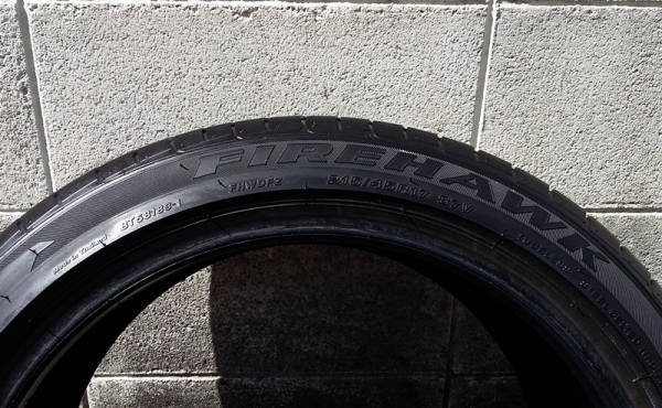 ยาง,215-45-17 Firestone สภาพดีไม่ปะปี08 สี่เส้น 1,700