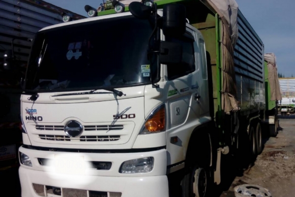 ขาย HINO MEGA 320 พ่วงแม่ลูก สองเพลาดั๊ม กระบะเนียมคอกเกษตร รถปี 51