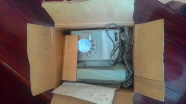 ขายโทรศัพท์บ้านแบบแป้นหมุนของใหม่ยังอยู่ในกล่องผลิต ปี ค.ศ1979(2522)