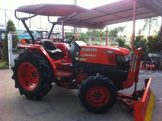 ขายรถไถKubota L3408DI (4WD) พร้อมใบมีดหน้าและโรตารีช้าง รถสวย สีเดิม