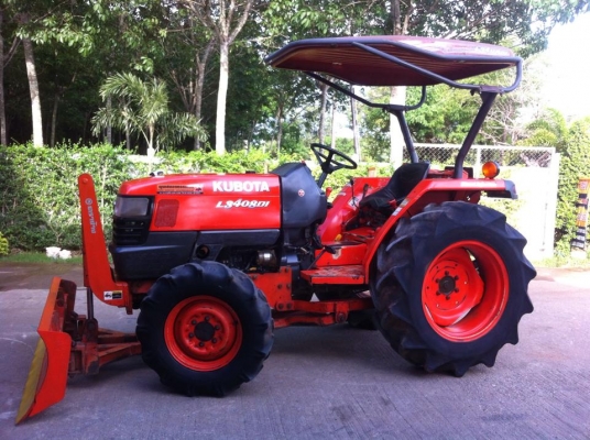 ขายรถไถKubota L3408DI (4WD) พร้อมใบมีดหน้าและโรตารีช้าง รถสวย สีเดิม
