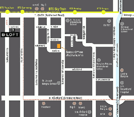 ขายดาวน์ขาดทุน B-LOFT สุขุมวิท 115 ใกล้ BTS ปู่เจ้าสมิงพราย