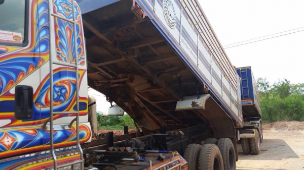 ขายรถพ่วงสิบล้อดัมพ์ ISUZU 360 ปี 53 กระบะดัมพ์สหกิจ ลูก 3 เพลา ขายรถพ่วงสิบล้อดัมพ์ ISUZU 360 ปี 53 กระบะดัมพ์สหกิจ ลูก 3 เพลา