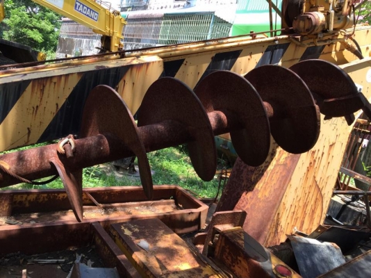 เครน 7.7 ตัน ติดตัวสว่านเจาะดิน....เตรน3 ปลอก 2 ชักยีดยาว 10 เมตร หัวสว่านยืดได้อีก ของนอกนำเข้าไม่เคยใช้ในเมืองไทย สภาพสวย