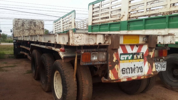 Isuzu เดกก้า 270 แรงม้า พ่วงสามคานแท้ ยาว 12 เมตร