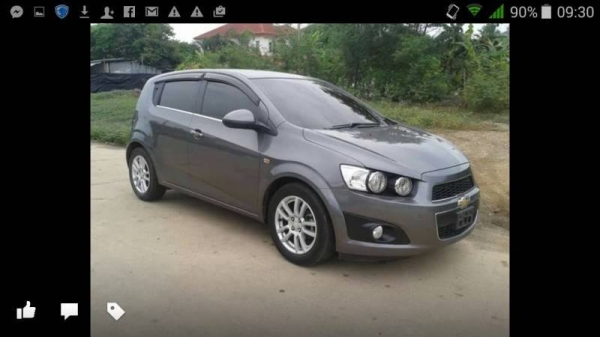 Chevrolet Sonic ปี13  ออโต้   เครื่อง1.4ltz  ตัวTOP