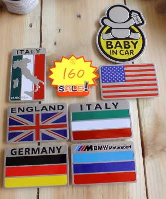 ขายสติกเกอร์อลูมิเนียม3D แบบหนาสำหรับตกแต่งรถ