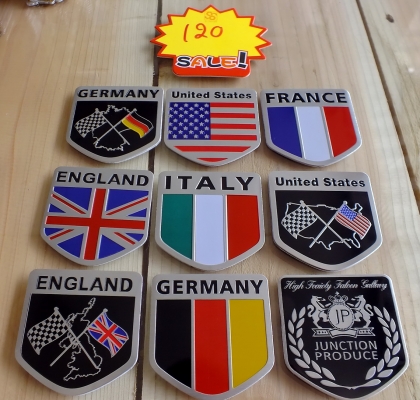 ขายสติกเกอร์อลูมิเนียม3D แบบหนาสำหรับตกแต่งรถ