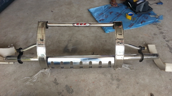 กันชนสแตนเลสเสริมหน้า วีโก้ ของใหม่