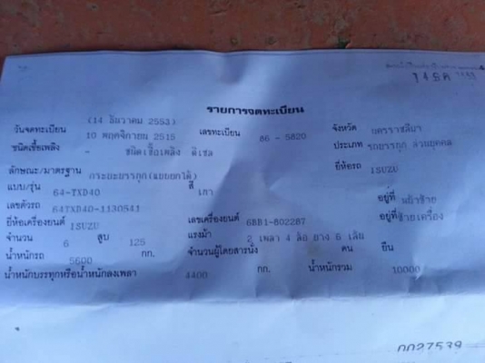 ขายดั้มหัวยาว เครื่อง6BB เครื่องดี แคชซีสวย เฟืองท้ายใหญ่ สภาพสวยพร้อมใช้งาน เอกสารพร้อมโอน สนใจโทร 090-8588220คุณนะ 093-3258446คุณบิว ID:narong498 หรือเข้าดูสินค้าได้ที่ www.truck.in.th/498 หรือเพจFacebook ณรงค์ ซื้อขายรถมือสอง (เว็บไซต์ส่วนตัว)