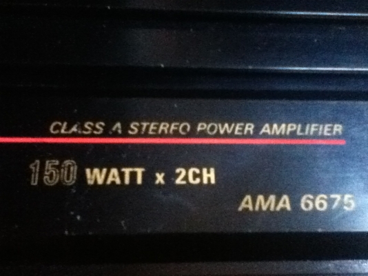 ขายแอมป์ AMA รุ่น 6675 Class A 150x2ch ใช้ได้ปกติขายถูกๆ 800.-