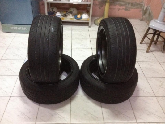 ขายแม็ก HAMANN PG2 5รู120 ขอบ17กว้าง8 et20 จำนวน4วง ไม่มีซ่อมเก่าญีปุน พร้อมยางyokohama  215 45 17 09 2เส้น hankook 215 45 17 11 2เส้น ราคา9500บาท โทร0924462525โส