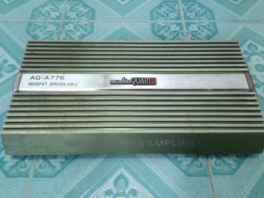 แอมป์คลาสเอบี2ch AQ-A776 มือสองตัวแรงๆขับกลางแหลมแรงหรือขับซับไม่โหดได้ เคยเปลี่ยนขั่วไฟมาใช้งานปกติ เสียงดี ขาย 2550 บาท