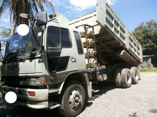 รถบรรทุก 10 ล้อใหญ่ HINO  ดั๊มพ์ได้ ติดแก๊สNGV100\% ราคา 850,000 บ.