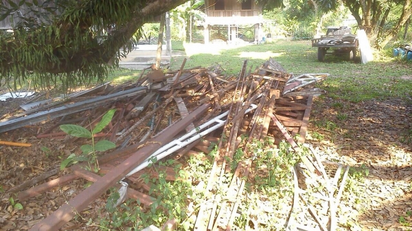 ขายถูกเหล็กเก่าใช้งานได้หมด เหล็กจั่วหลังคา ตัวซี แป็บ