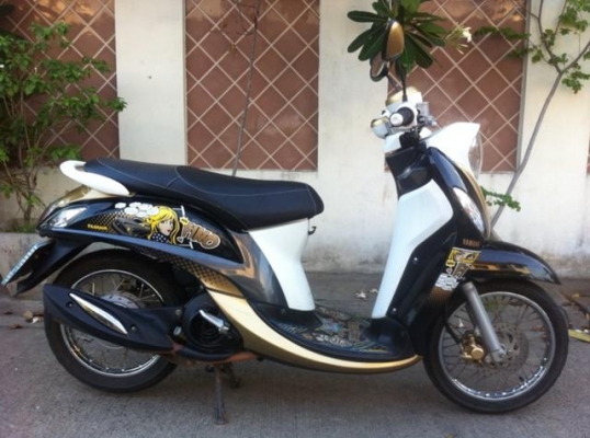 Yamaha Fino Fi หัวฉีด กุญแจรีโมท สีน้ำตาลทอง รถ สวยใหม่