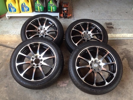 ล้อมือสอง ขอบ16 RS 4รู100,114 กว้าง6.5 พร้อมยาง185/55/16