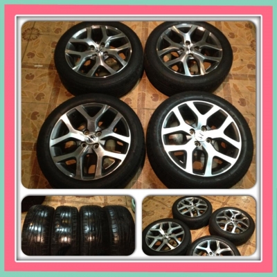 ขายล้อแม็กเดิมมือ2 CITY ขอบ 16 ลายเขากวาง 4/100 +ยาง ราคา 7,900 บาทถูก