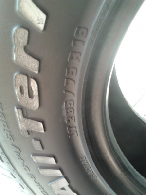 BF All 265/75/16 ปี07 พร้อมใช้ 1 ชุด