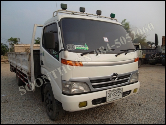 ขายด่วน รถบรรทุก 6 ล้อ HINO DUTROซีรี่ 300 EURO 150 แรง เทอรโบ อินเตอร์ ปี 50 กระบะ 5 เมตร มีลิฟท์ท้าย สภาพเดิมๆ สวย ราคาสุดคุ้ม