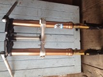 ขายชุดหน้ากระบอกทอง+แกนทอง+แผงคอบนล่างครอบแฮด์ ฮายาบูสะ