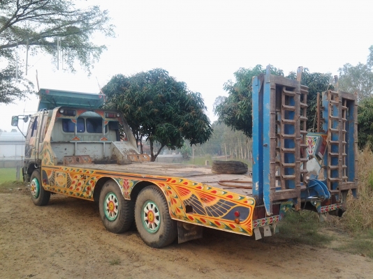 HINO FM 3H 195 Hp เทรลเลอร์บรรทุกรถเกี่ยวงามๆ (ทึมงานรถคุณภาพ)